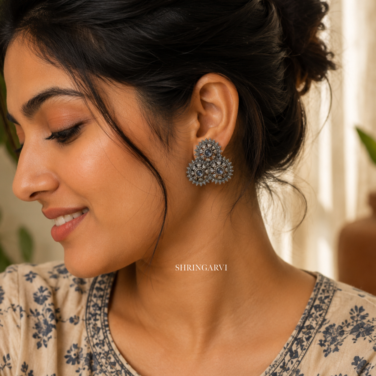 White Drop Surya studs