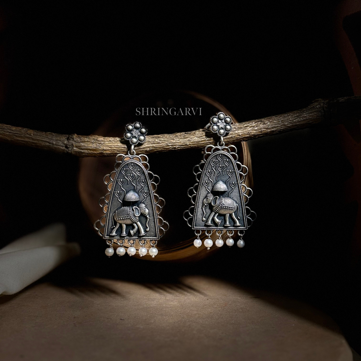 Ambari Elephant Danglers