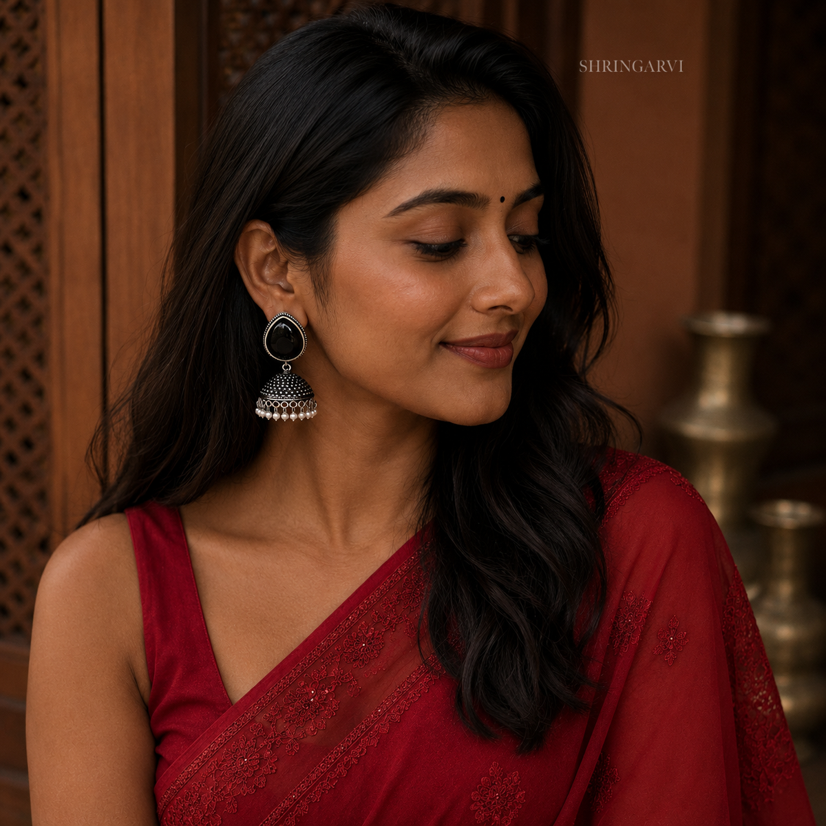 Black Ishanvi Jhumka