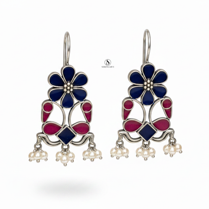 Blue Magenta Morni Danglers