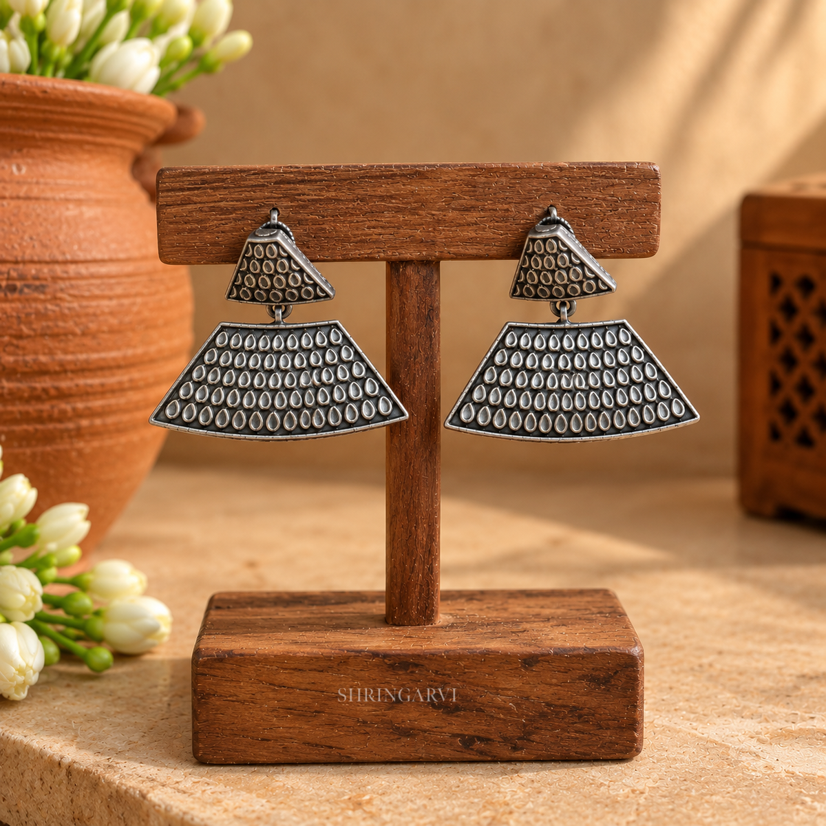 Banjaran Tribal Oxidised Necklace Set with Earrings