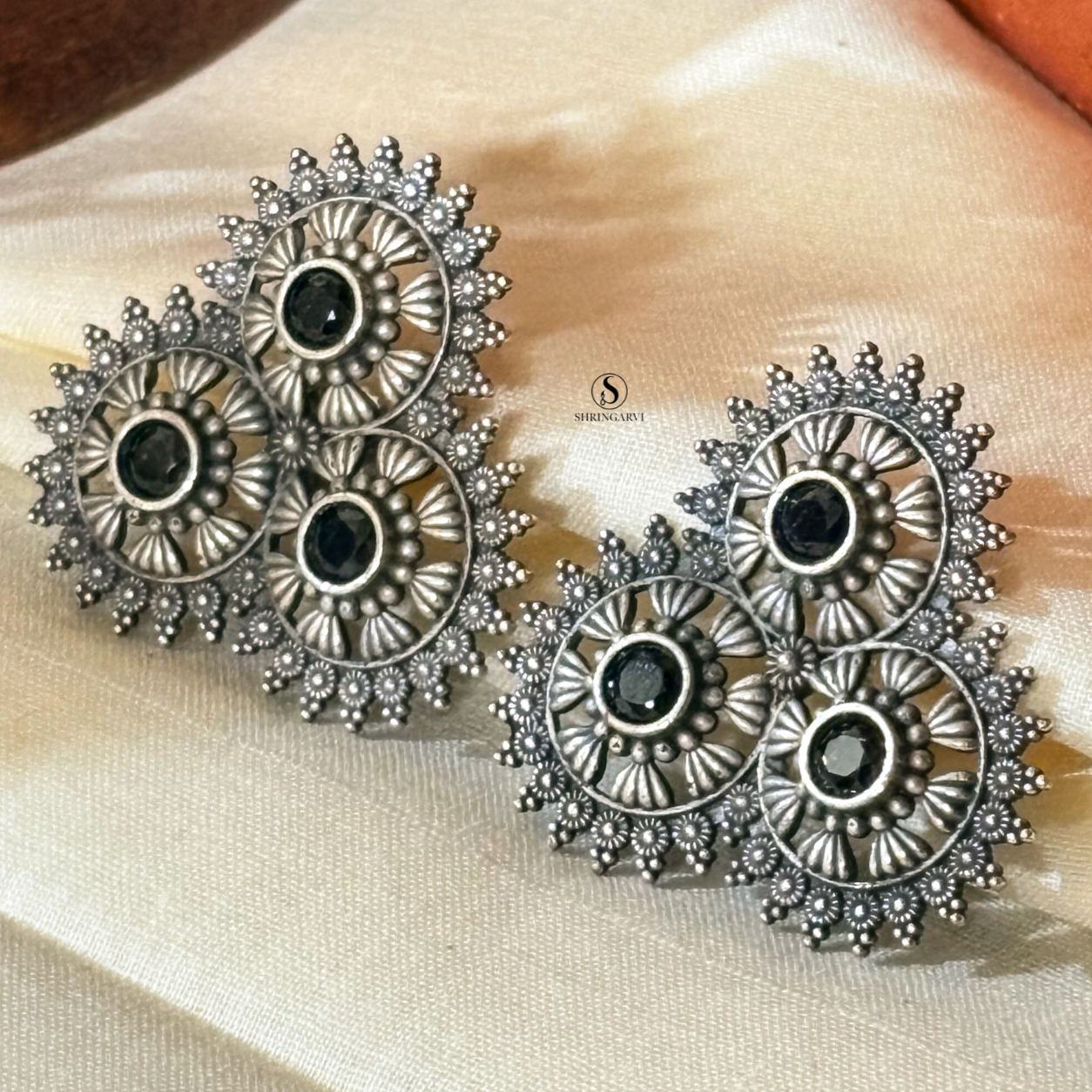 Black Drop Surya Studs