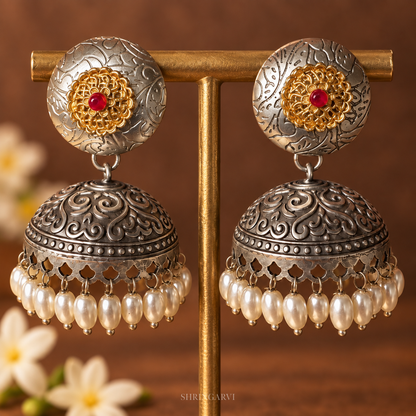 Radhya Dual-tone Jhumka