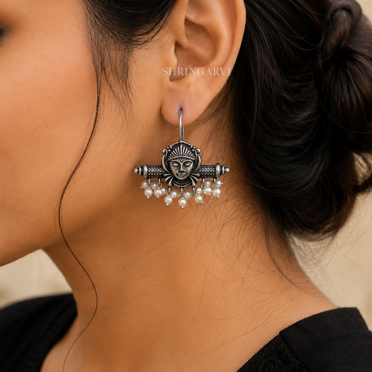 Durgamya Pearl Danglers