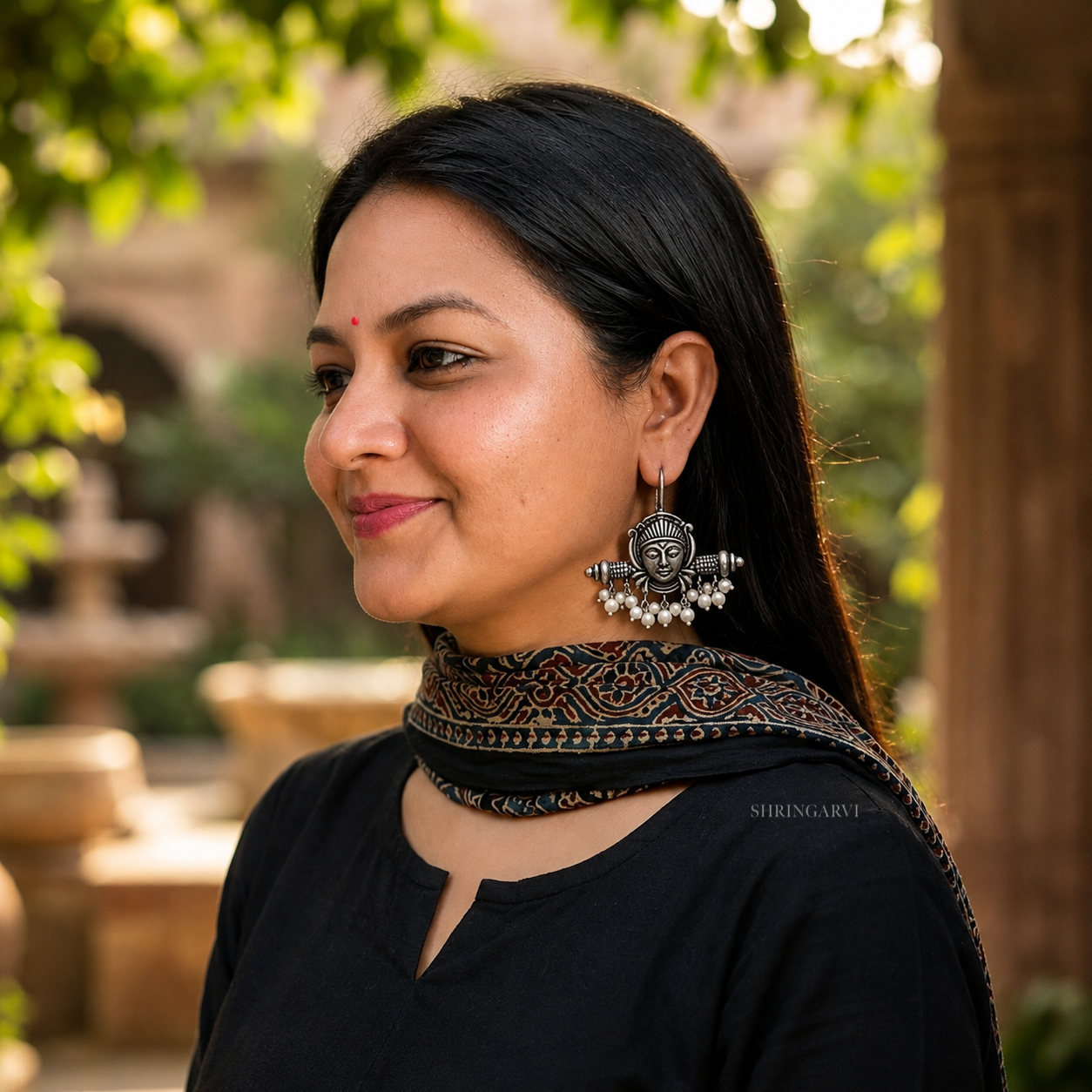 Durgamya Pearl Danglers