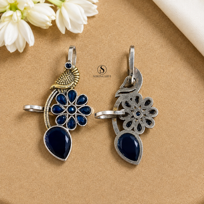 Navy Blue Meenakshi Earcuffs