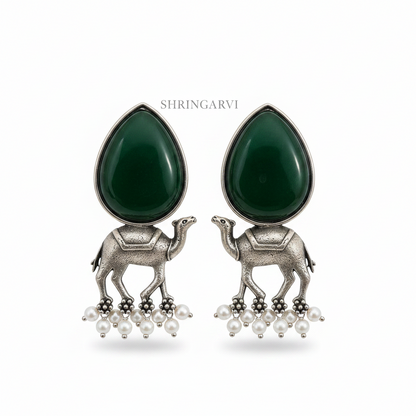 Emerald Green Monalisa Maruvi Danglers