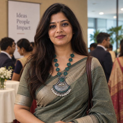 Green Rajeshwari Necklace