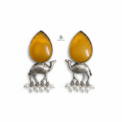 Golden Yellow Monalisa Maruvi Danglers