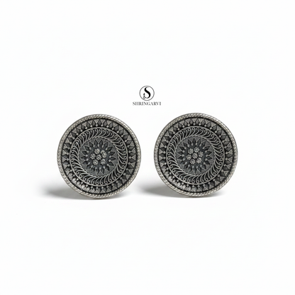 Mandala Brass Studs