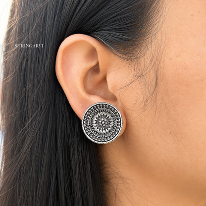 Mandala Brass Studs