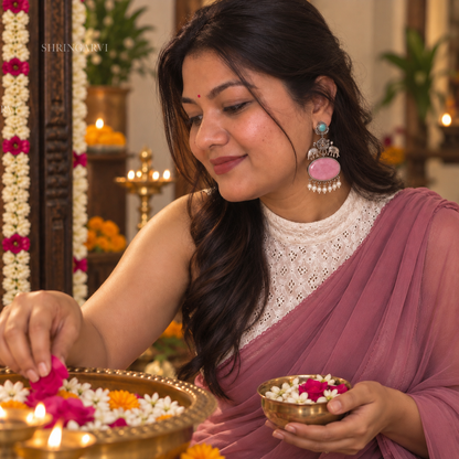 Mauve Riddhi Danglers