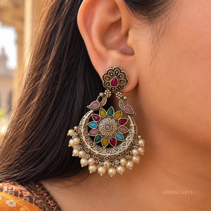 Multicolour Mohini Chandbali