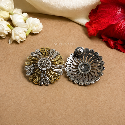 Prisha Dual Tone Studs