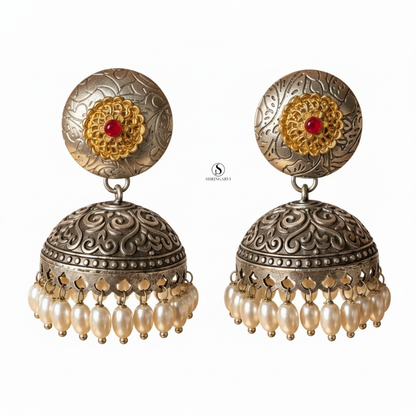 Radhya Dual-tone Jhumka
