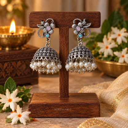 Multicolour Rivaasa Necklace Set with Earrings