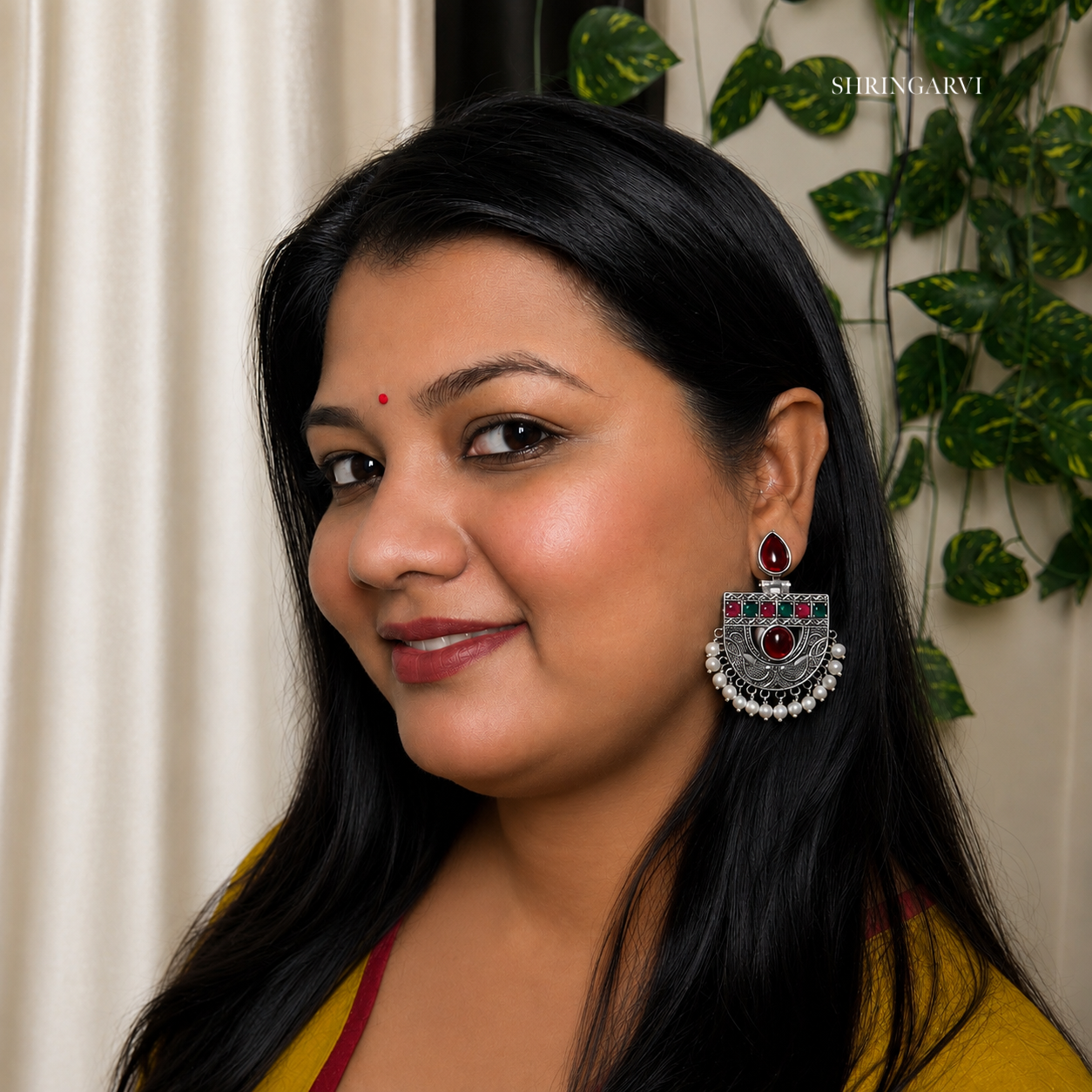 Ruby-Green Aadya Chandbaali