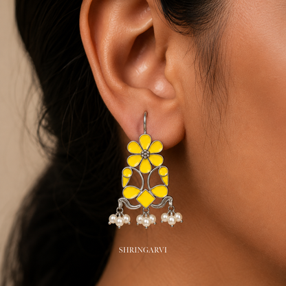 Yellow Morni Danglers